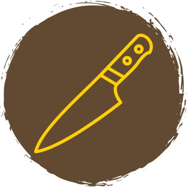 Bıçak düz simgesi, vektör illüstrasyonu 