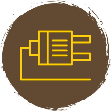 Plug web simgesi, simge illüstrasyonu