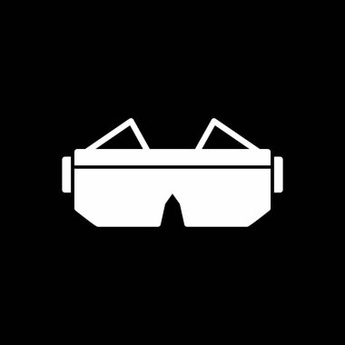 Gözlük. Web simgesi basit illüstrasyon 