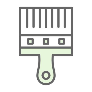 Boya fırçası simgesinin vektör illüstrasyonu