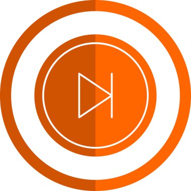 Düz Skip. Web simgesi basit illüstrasyon