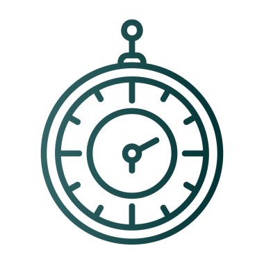 Eski saat. Web simgesi basit tasarım
