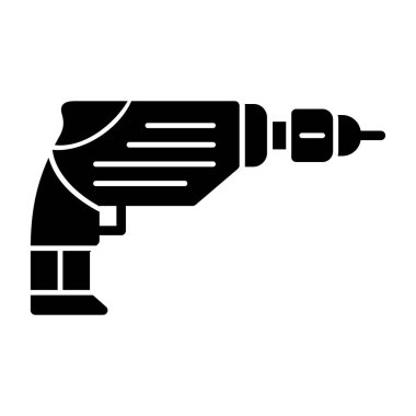 Sondaj makinesi ikon vektör çizimi