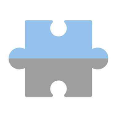 yapboz parçası simge vektör tasarımı