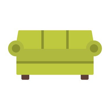 düz tasarım yeşil kanepe