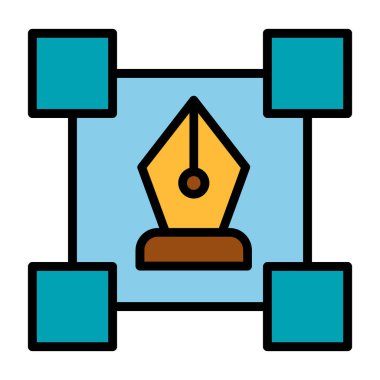 Pusula. Web simgesi basit illüstrasyon