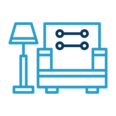 Kanepe. Web simgesi basit tasarım