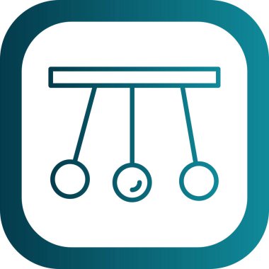 Sarkaç düz vektör simgesi, illüstrasyon