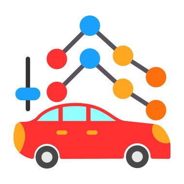 araba simgesi vektör illüstrasyonu