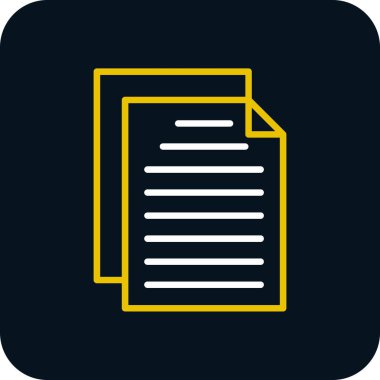 Belge. Web simgesi basit tasarım