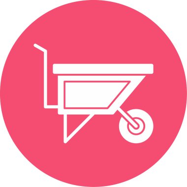 el arabası simgesi vektör illüstrasyonu 