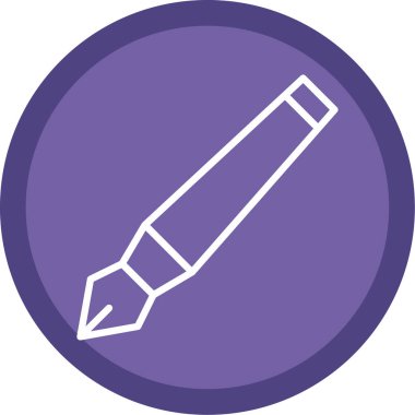 mürekkep kalem simgesi, vektör illüstrasyonu  