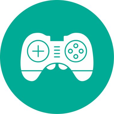 Oyun denetleyici web simgesi basit resimleme izole edilmiş arkaplan 