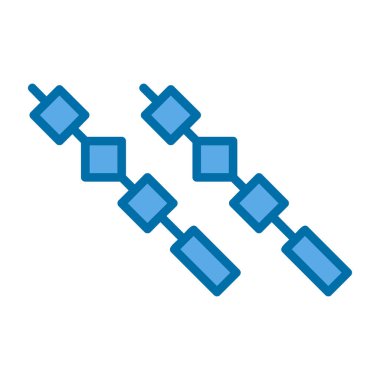 mavi ve beyaz piksel resim seti