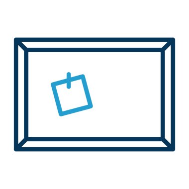 Mantar tahtası web simgesi vektör illüstrasyonu