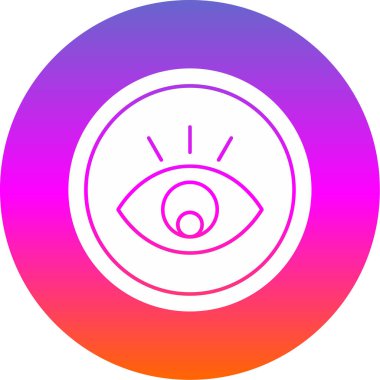 Göz. Web simgesi basit illüstrasyon 