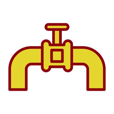 Musluk. Web simgesi basit illüstrasyon