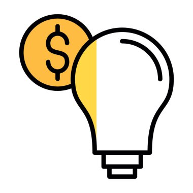 Ampul Simgesi, Vektör illüstrasyonu