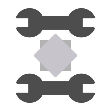 Tek bir izole simgenin vektör illüstrasyonu