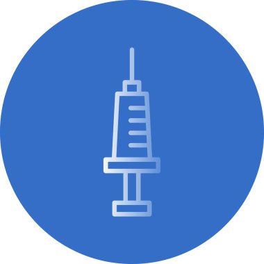 Şırınga. Web simgesi basit illüstrasyon                