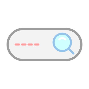 Arama çubuğu vektör illüstrasyonu