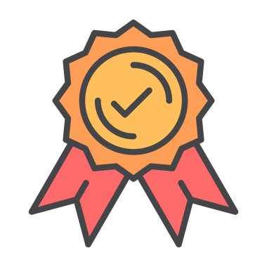 Rozet. Web simgesi basit illüstrasyon