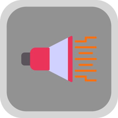 Megafon. Web simgesi basit illüstrasyon