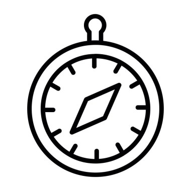 vector illustration of Compass modern icon            