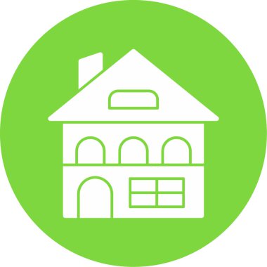 Bina. Web simgesi basit illüstrasyon 