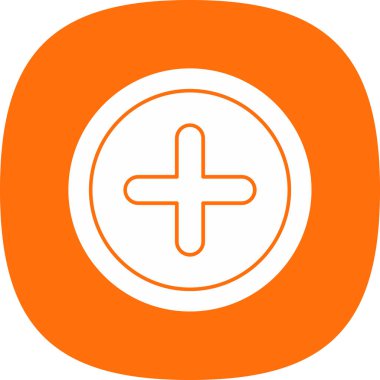 Artı işaret simgesi, vektör illüstrasyonu