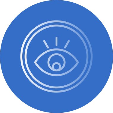 Göz. Web simgesi basit illüstrasyon 