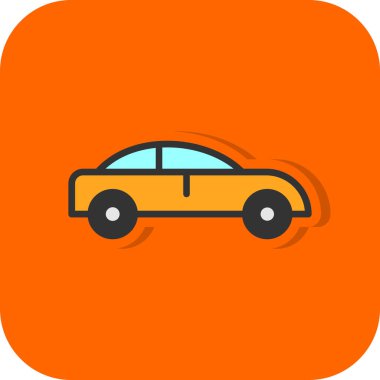 araba simgesi, vektör illüstrasyonu 