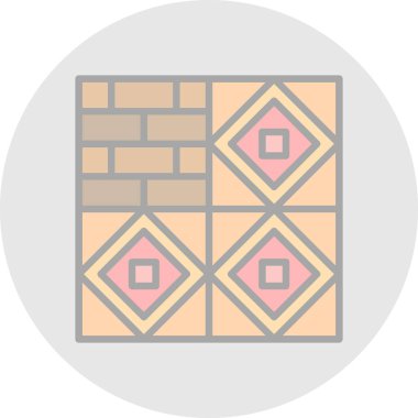 Duvar. Web simgesi basit illüstrasyon