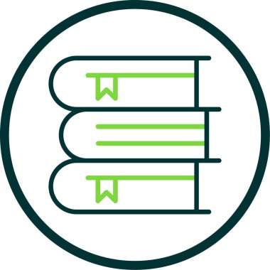 Kitap simgesi, vektör illüstrasyonu basit tasarım