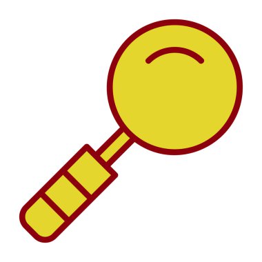 Büyütme cam simgesi vektör illüstrasyonu 