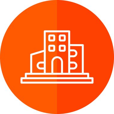 modern yapı web simgesi, vektör illüstrasyonu