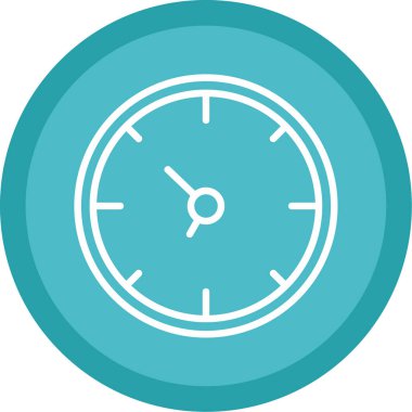 Saat. Web simgesi basit illüstrasyon                  