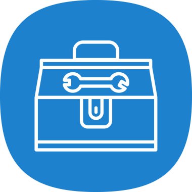 Alet çantası. Web simgesi basit illüstrasyon