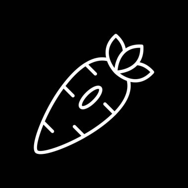 Düz bir havuç simgesi