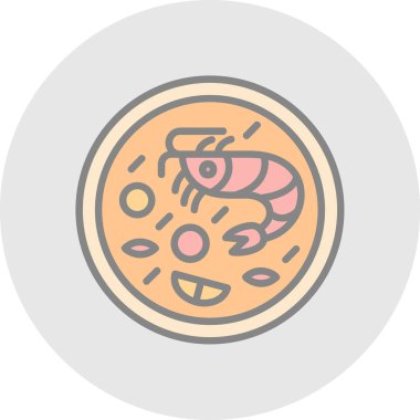 Pizza simgesinin vektör illüstrasyonu