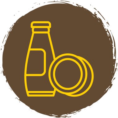 içecek simgesi, vektör illüstrasyonu