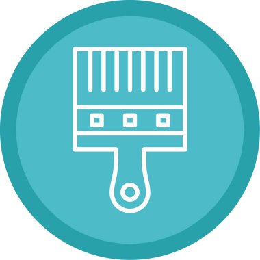 Boya fırçası simgesinin vektör illüstrasyonu