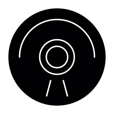 CD mi? Web simgesi basit illüstrasyon