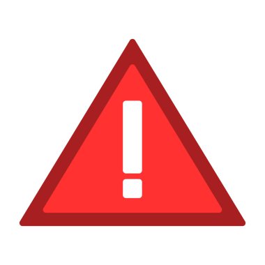 uyarı simgesi vektör illüstrasyonu