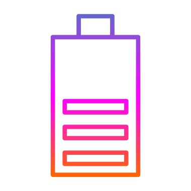 Pil simgesinin vektör illüstrasyonu