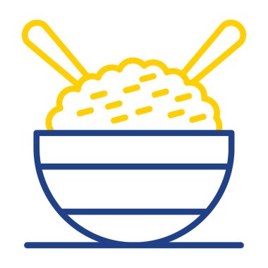 Aromatik pirinç web logo simgesi basit tasarım 