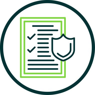 tıbbi sigorta simge vektör çizim