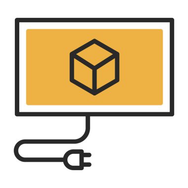 kutu simgesi vektör illüstrasyonu