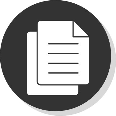 Belge. Web simgesi basit illüstrasyon 