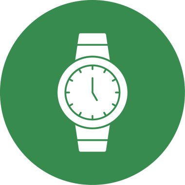 Kol saati simgesi, vektör illüstrasyonu 